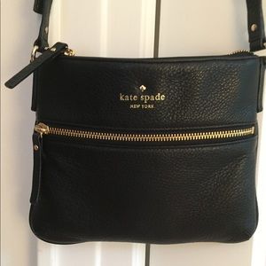 Kate Spade Black Pebbled Leather Cobble Hill Bag